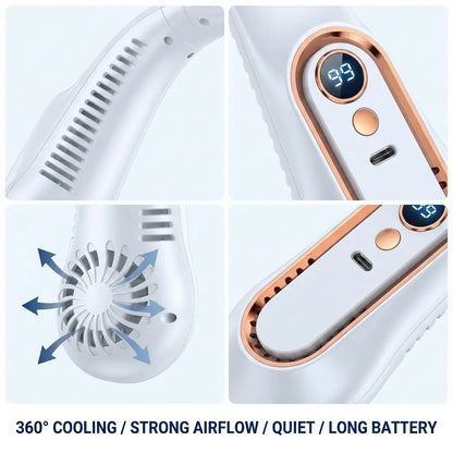 Hands-Free Wearable Bladeless Neck Fan