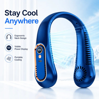 Hands-Free Wearable Bladeless Neck Fan
