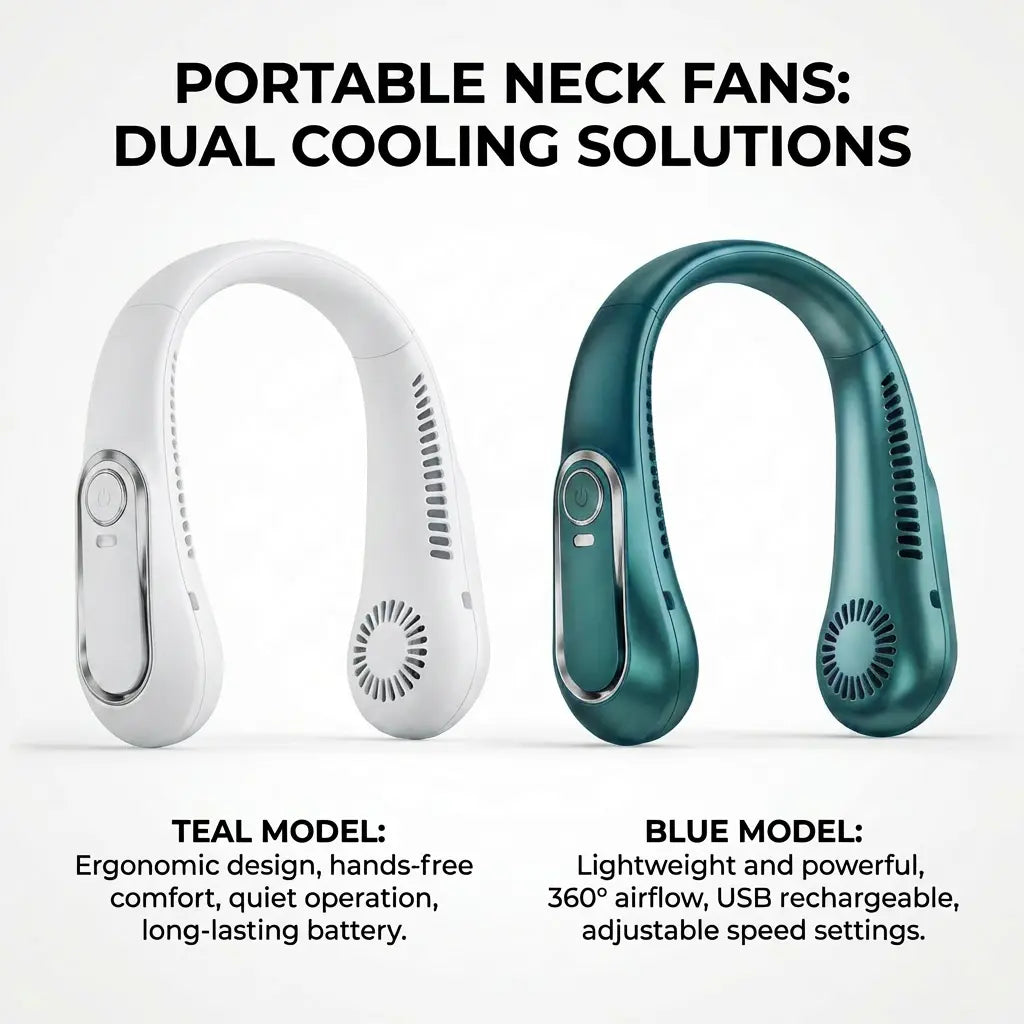 Hands-Free Wearable Bladeless Neck Fan