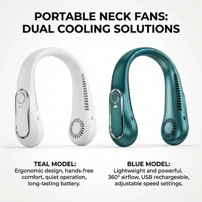Hands-Free Wearable Bladeless Neck Fan
